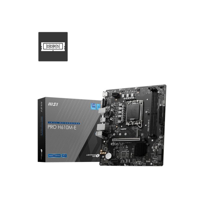 MSI PRO H610M-E Motherboard Intel H610 LGA 1700 micro ATX
