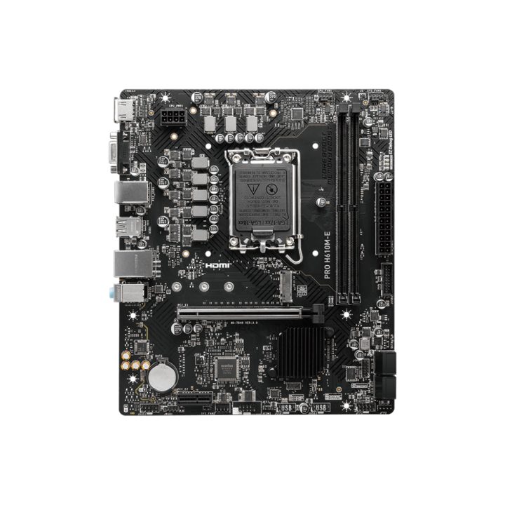 MSI PRO H610M-E Motherboard Intel H610 LGA 1700 micro ATX