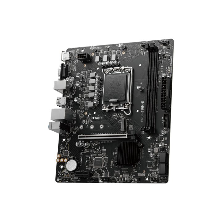 MSI PRO H610M-E Motherboard Intel H610 LGA 1700 micro ATX