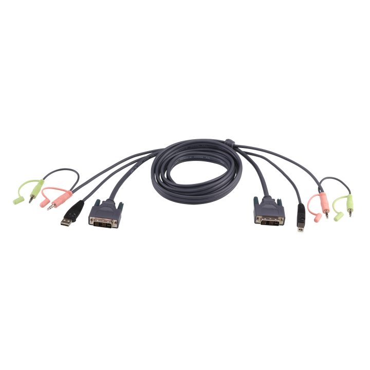 ATEN 1.8 m Single Link DVI-D USB KVM Cable