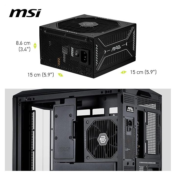 MSI MAG A1000GLS PCIE5 unidade de fonte de alimentação 1000 W 24-pin…