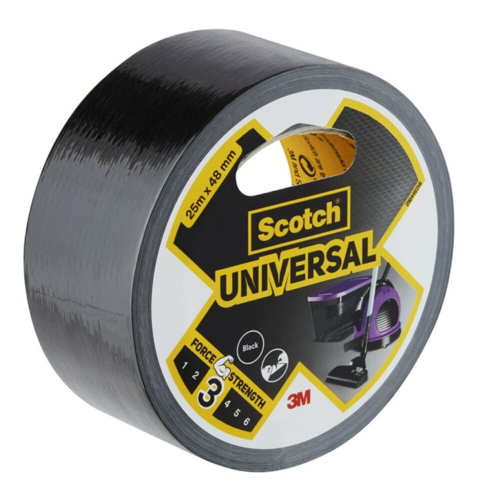 Scotch 2904 Universal Duct Tape Roll Black 48mm x 25m 7100205219