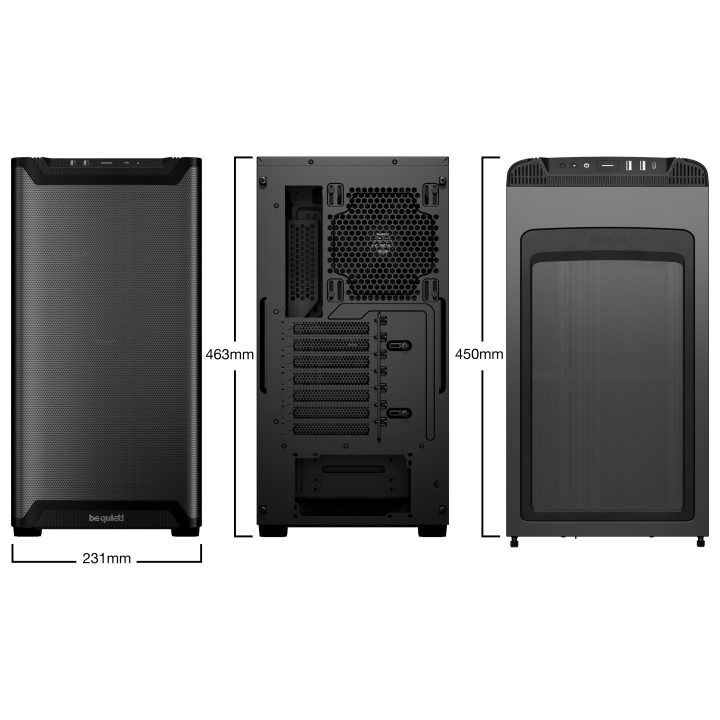 be quiet! PURE BASE 501 Airflow Black Midi Tower Black