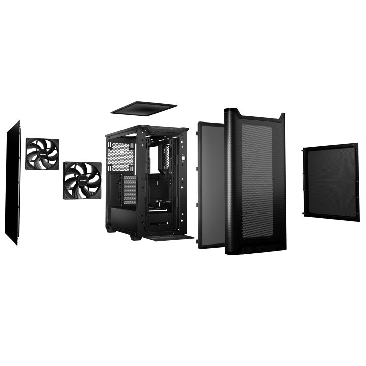 be quiet! PURE BASE 501 Airflow Black Caixa Midi Tower Preta
