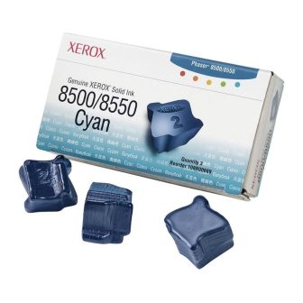 Xerox Tektronix Phaser 8500-8550 Cyan Solid Ink 3 Pack (108R00669)