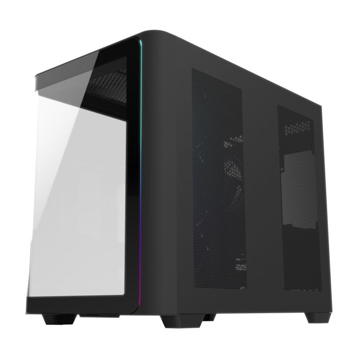 FSP M580-BP Plus Black ARGB mITX/mATX Midi Tower Case