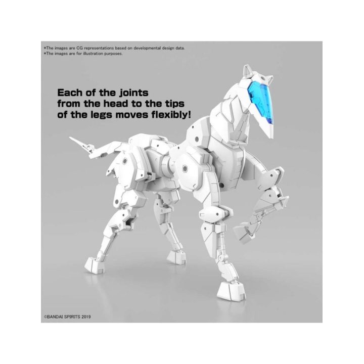 Bandai Hobby 30MM Exa Vehicle Expansion - Horse Mecha Ver. White…