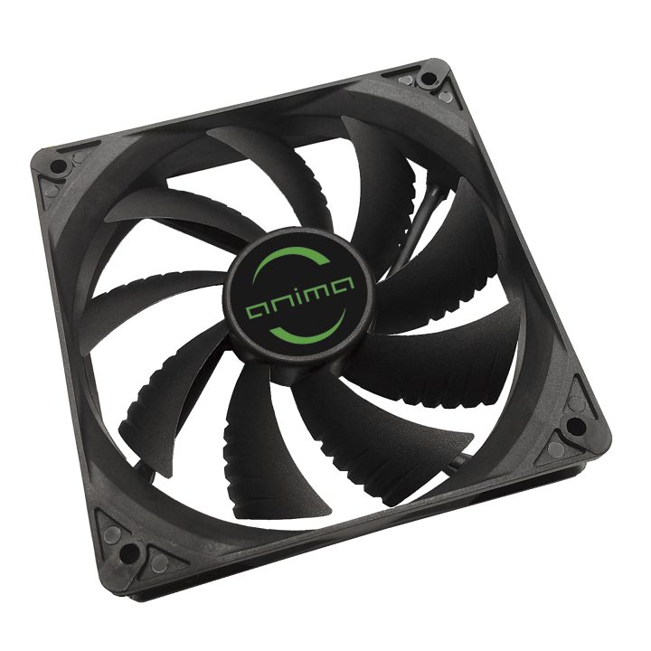 Tacens Anima AF12, PC Fan, 12cm 12v, 14dB, 9 Blades, 1200 RPM, Black