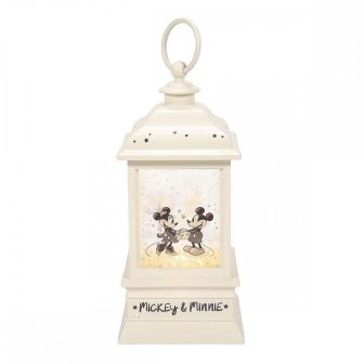 Enesco Disney Mickey & Minnie Glitter Lantern (6013277)
