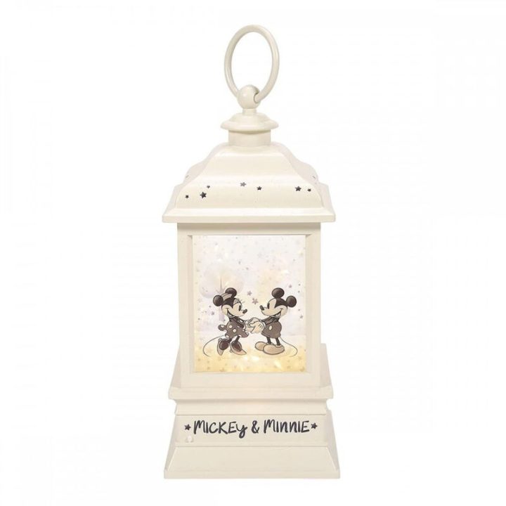 Enesco Disney Mickey & Minnie Glitter Lantern (6013277)