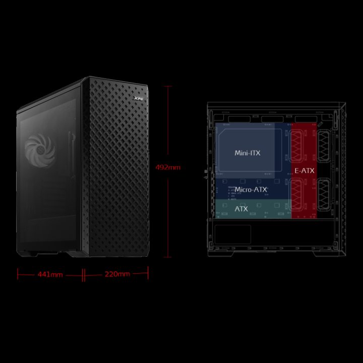 XPG DEFENDER PRO Torre Média Preta