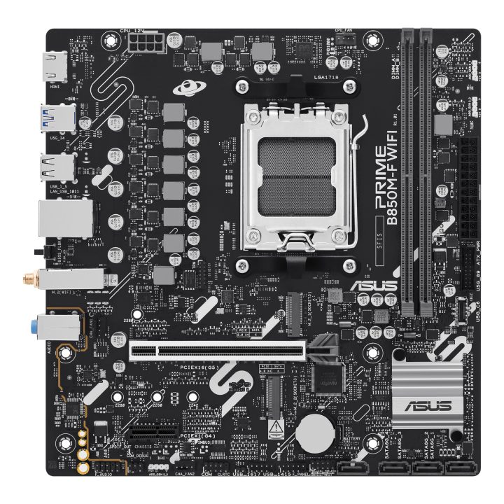 ASUS PRIME B850M-F WIFI AMD B850 AM5 Socket Micro ATX