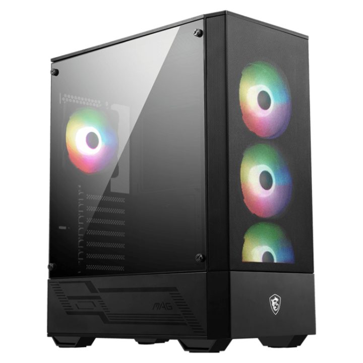 MSI MAG Forge 112R Mid Tower Case, Black, Transparent