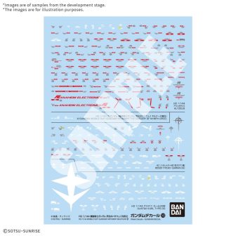 Bandai rojo Calcomania g-decal 143 ms gundam hathaway MU2 (MK72530)