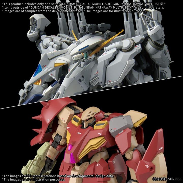 Bandai Red G-Decal 143 MS Gundam Hathaway MU2 (MK72530)