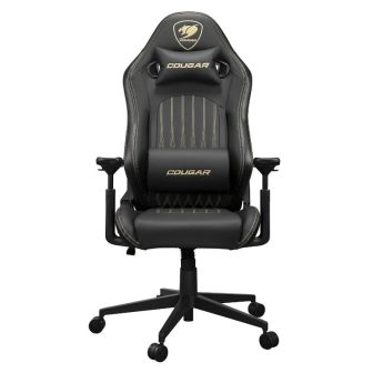 COUGAR CGR-EXP-ROB PC Gaming Chair Padded Upholstered Seat Black, Gold