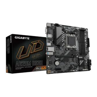 GIGABYTE A620M DS3H Motherboard - Suporta CPUs AMD Ryzen 8000, VRM…