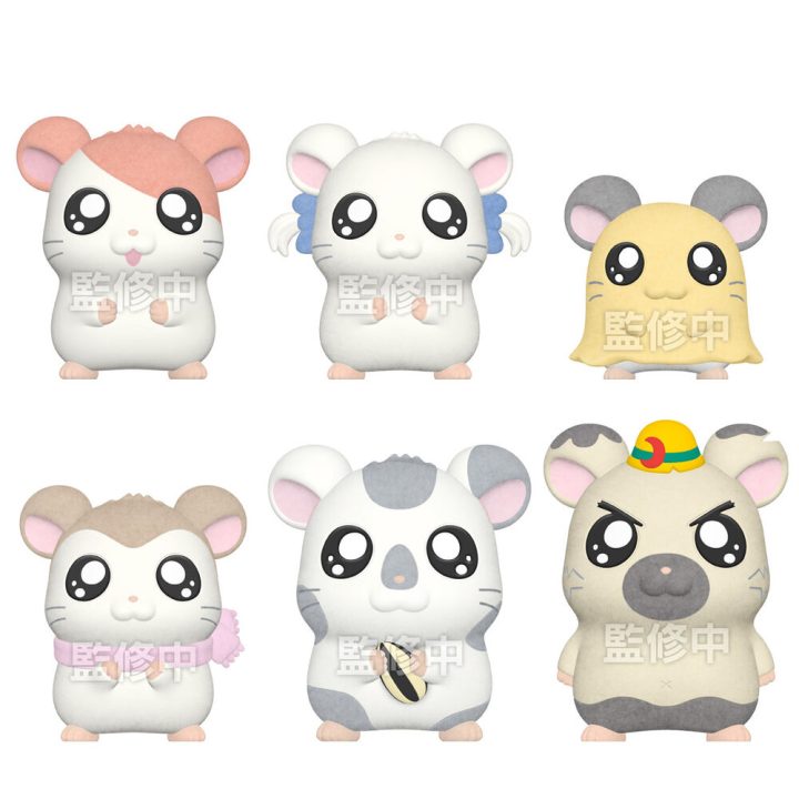 candy Boneco flocked Hamtaro 1 unidade aleatória