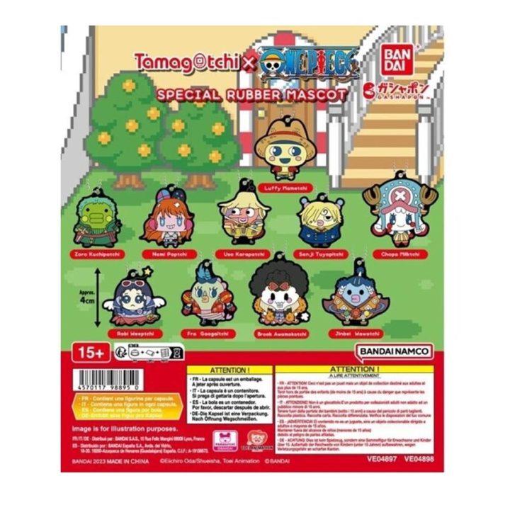 Bandai Set gashapon lote 40 artigos one piece x tamagotchi special…