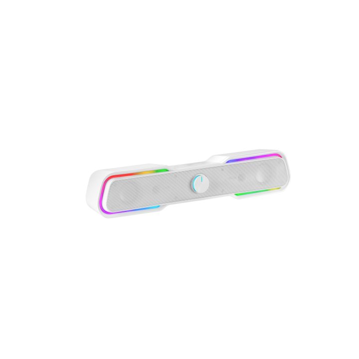 Mars Gaming MSBXW White, RGB Soundbar, Bluetooth 5.0+Jack 3.5, 10W…
