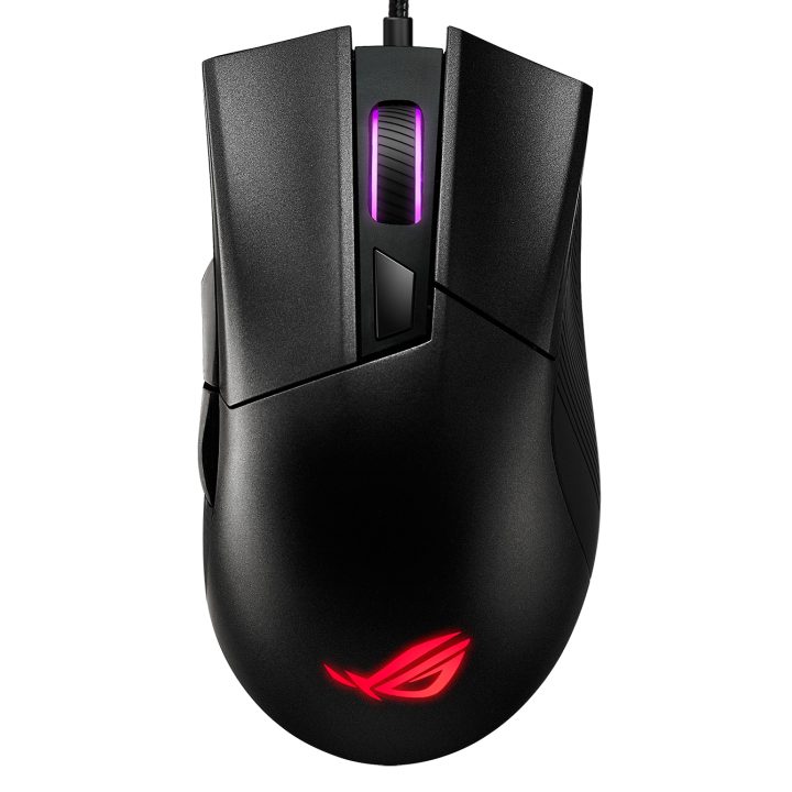 ASUS ROG Gladius II Core Right-Handed Gaming Mouse USB Type-A Optical…