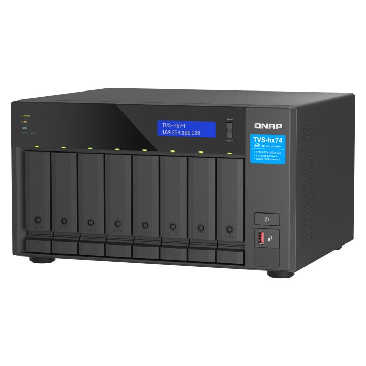 QNAP TVS-h874 NAS Torre Intel® Core™ i7 32 GB DDR4 0 TB QuTS hero…