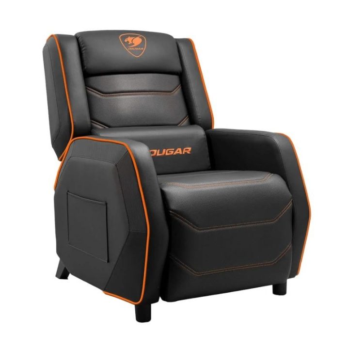 COUGAR CGR-RGS Butaca para jugar Asiento acolchado Negro, Naranja