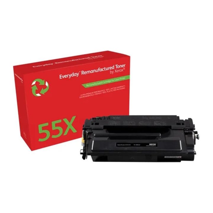 Toner Everyday™ Mono remanufaturado da Xerox compatível com HP 55X…