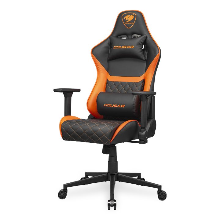 COUGAR CGR-AO2 Assento acolchoado estofado Preto, Laranja