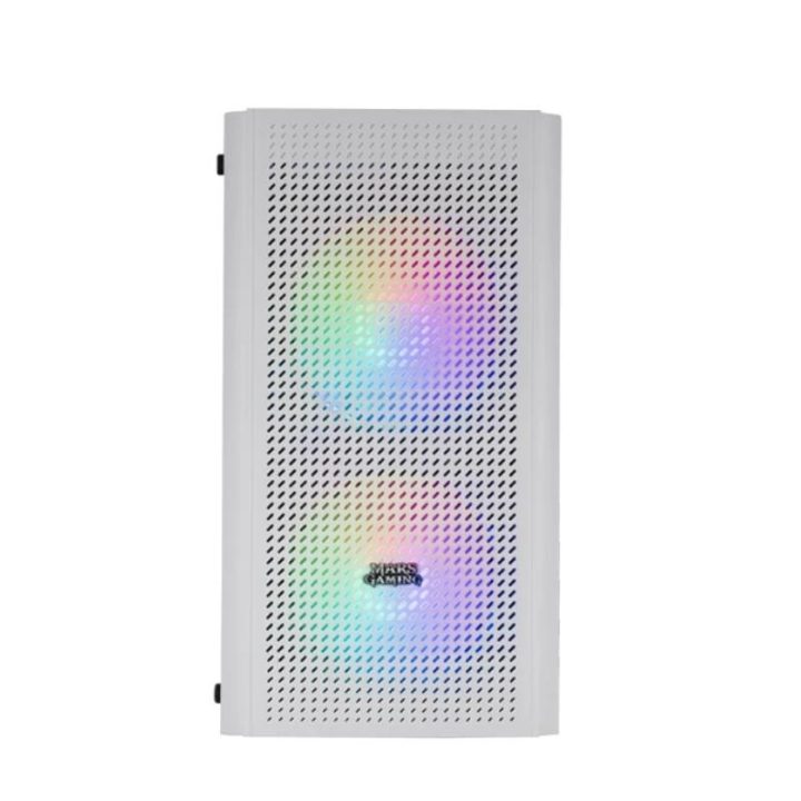 Mars Gaming MC300W Branco, Caixa PC Micro ATX, Vidro Temperado…