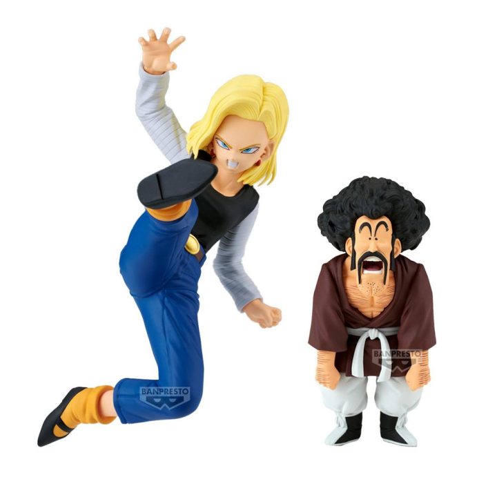 Figura Banpresto dragon ball z match makers Android 18 vs mr. satan…