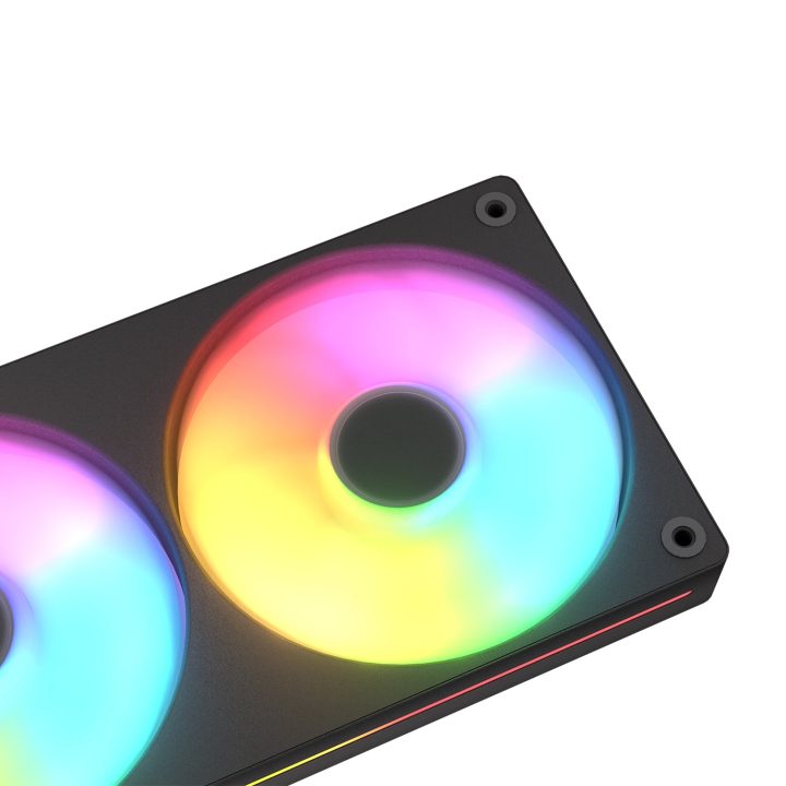 COUGAR CF-UN240FB-RGB Carcasa del ordenador Ventilador 12 cm Negro