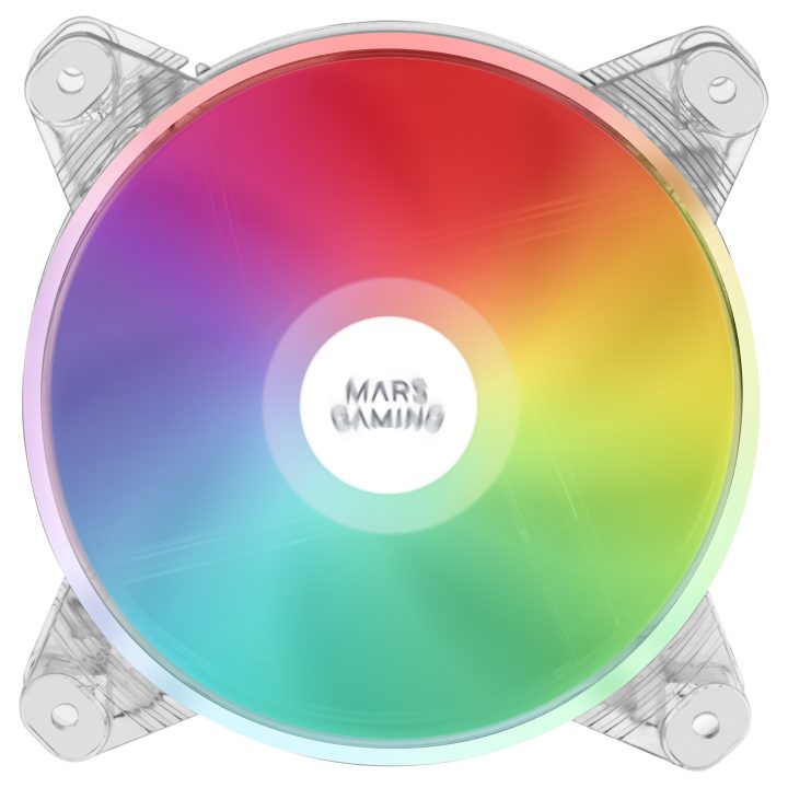 Mars Gaming MFD, 120mm RGB PC Fan, Ultra-Quiet 14dB, Molex…