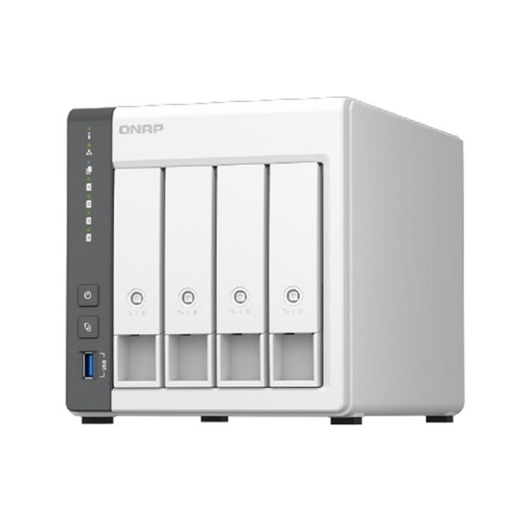 QNAP TS-433 NAS Tower ARM Cortex-A55 4 GB 0 TB QNAP QTS White