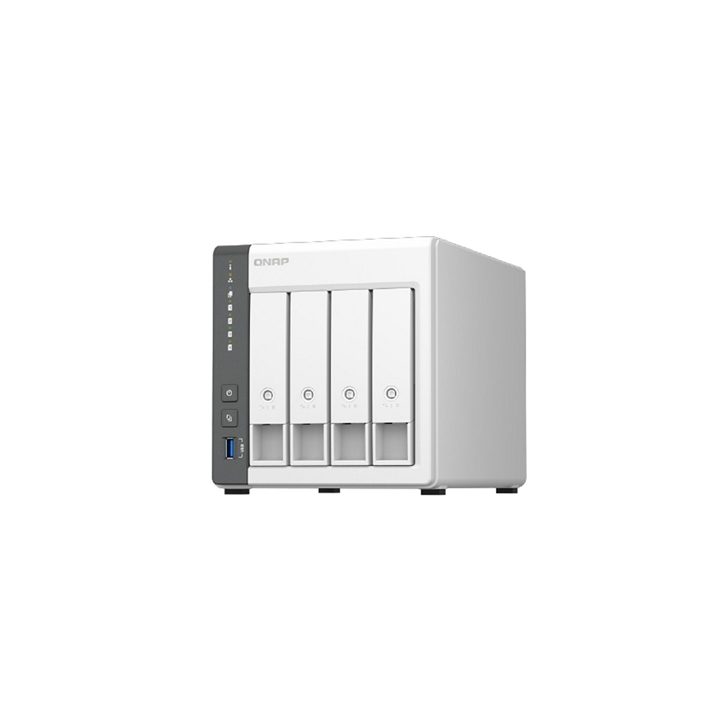 QNAP TS-433 NAS Torre ARM Cortex-A55 4 GB 0 TB QNAP QTS Branco