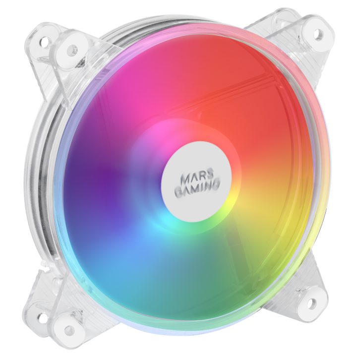 Mars Gaming MFD, Ventilador de PC 120mm RGB, Ultrasilencioso 14dB…