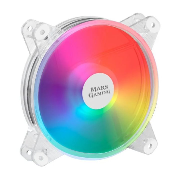 Mars Gaming MFD, 120mm RGB PC Fan, Ultra-Quiet 14dB, Molex…