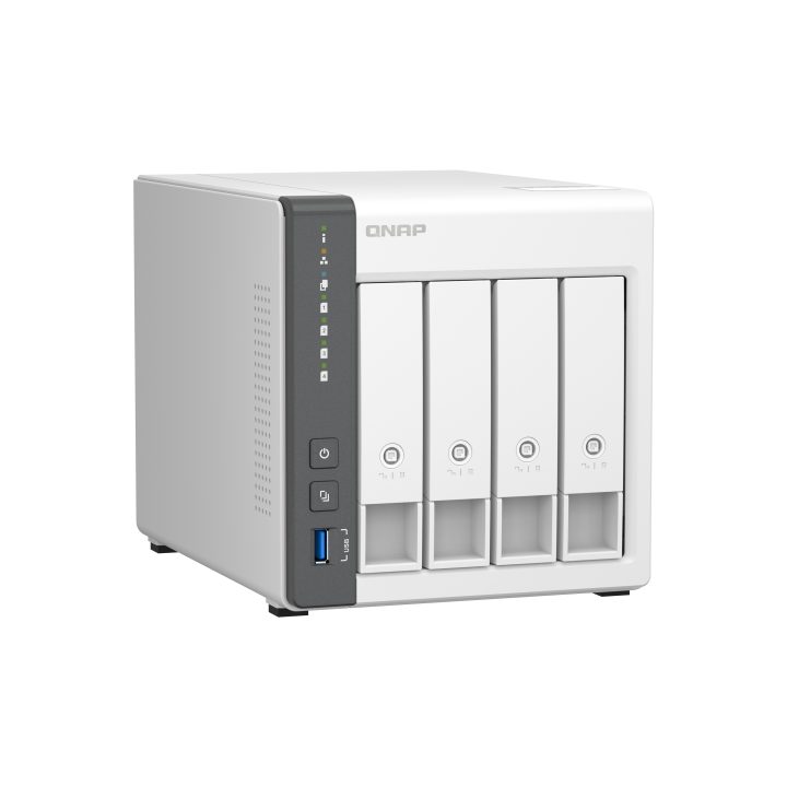 QNAP TS-433 NAS Torre ARM Cortex-A55 4 GB 0 TB QNAP QTS Branco