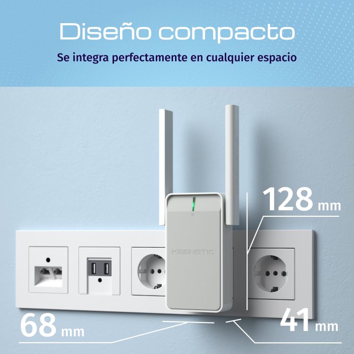 Keenetic Buddy 5 (KN-3311) Wi-Fi 5 Mesh AC1200 Range Extender with…