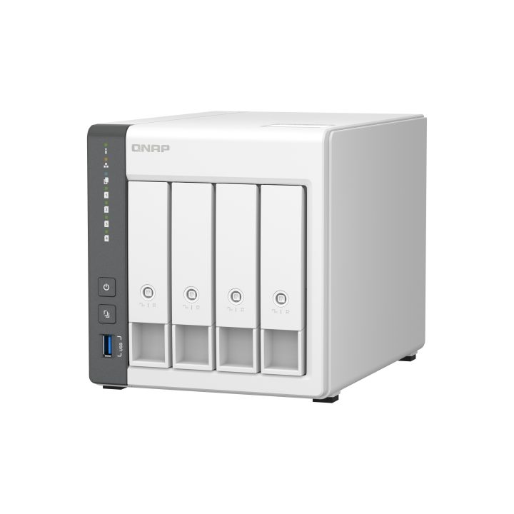 QNAP TS-433 NAS Torre ARM Cortex-A55 4 GB 0 TB QNAP QTS Branco