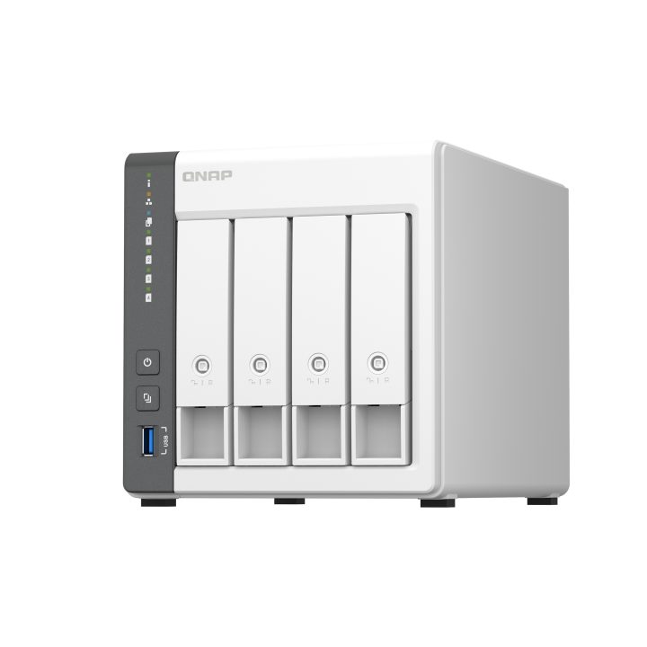 QNAP TS-433 NAS Torre ARM Cortex-A55 4 GB 0 TB QNAP QTS Branco