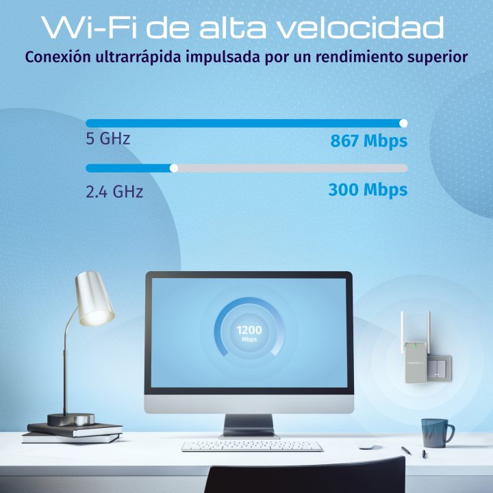 Keenetic Buddy 5 (KN-3311) Wi-Fi 5 Mesh AC1200 Range Extender with…