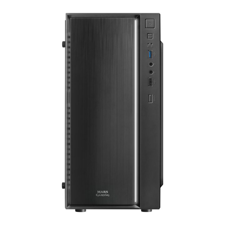Mars Gaming MCM, Micro ATX PC Case, Compact, 16 ARGB Modes, 8 cm Fan