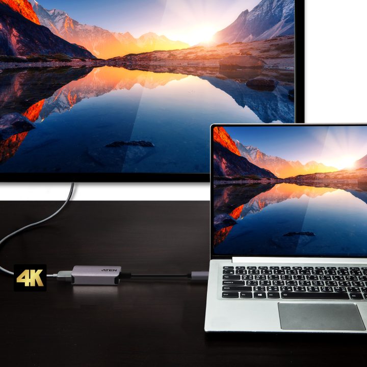 ATEN Adaptador de USB-C para HDMI 4K