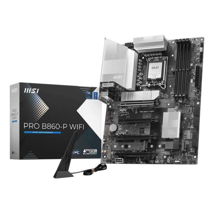 MSI PRO B860-P WIFI Intel B860 LGA 1851 (Socket V1) ATX Motherboard