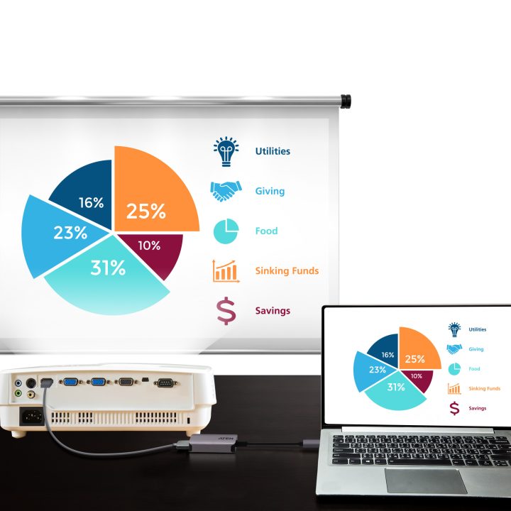 ATEN Adaptador de USB-C para HDMI 4K