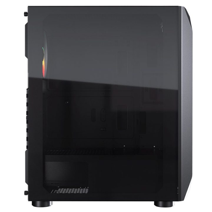 COUGAR CGR-5VM6B-MESH-G-RGB Mid Tower Computer Case Black, Transparent