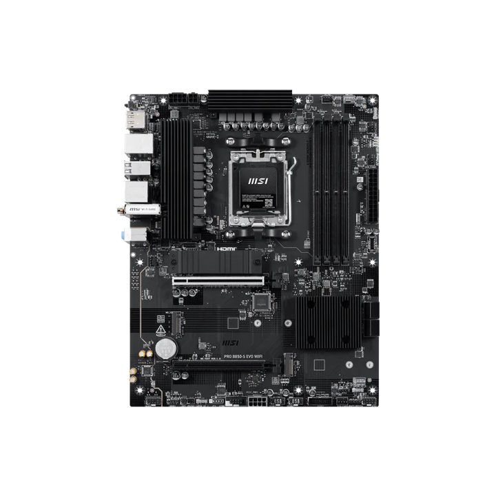 MSI PRO B850-S EVO WIFI AMD B850 Motherboard AM5 Socket ATX