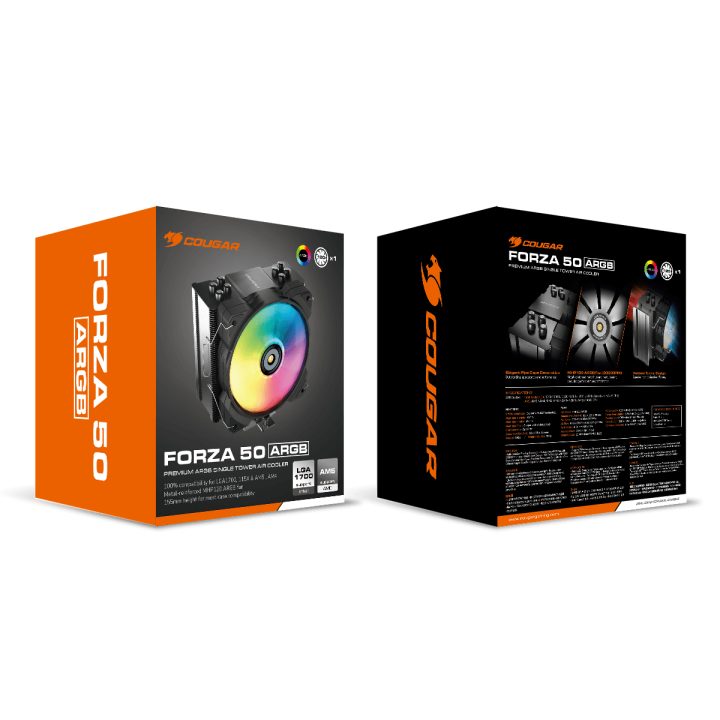 COUGAR CGR-FZA50-ARGB Cooler de Ar Preto