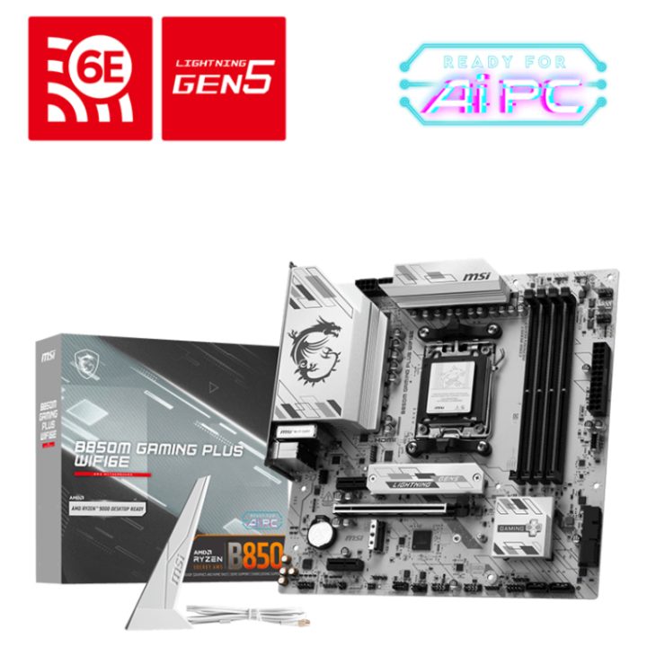 MSI B850M GAMING PLUS WIFI6E motherboard AMD B850 Socket AM5 micro ATX